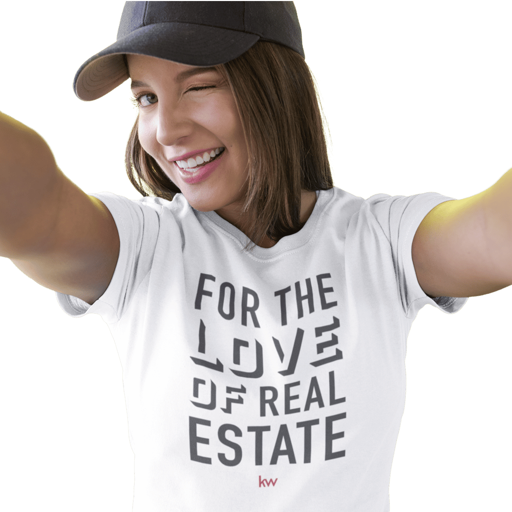 FOR THE LOVE OF REAL ESTATE - Ženska majica s kratkimi rokavi (bela)
